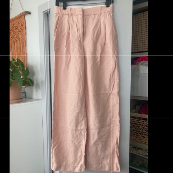 Aritzia Wilfred Effortless Linen Pant - Sz 6, Regular length, Coral Blush - Picture 6 of 6